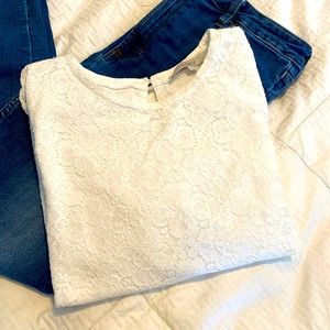 White lace blouse
